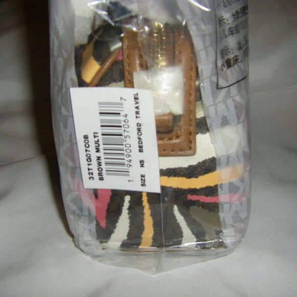 Michael Kors Bedford Legacy Crossbody Small (MINI) Metallic Zebra Logo Duffle - Picture 8 of 10